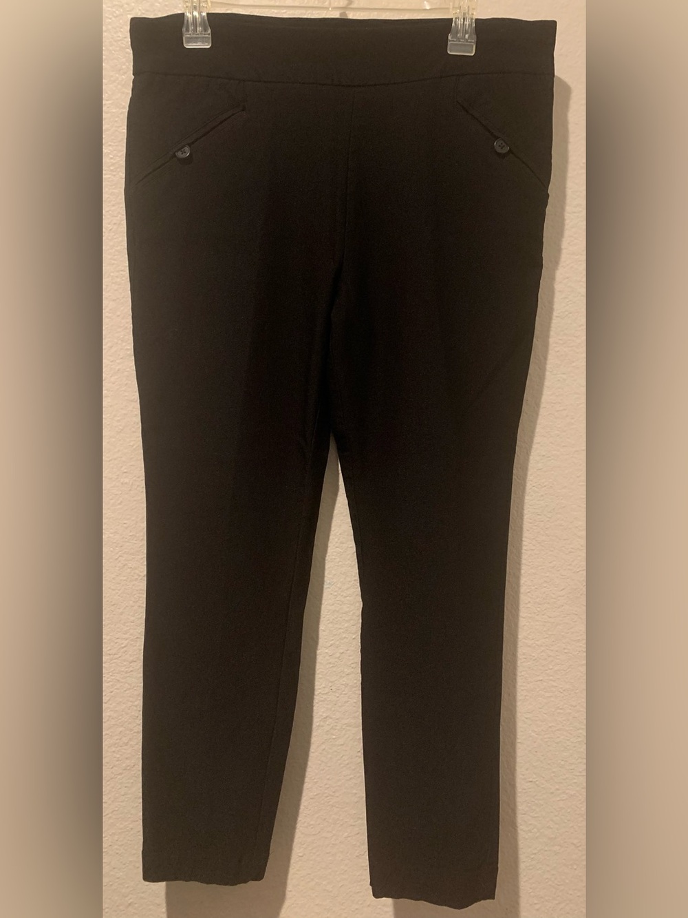 Straight Leg Black Women's Pants